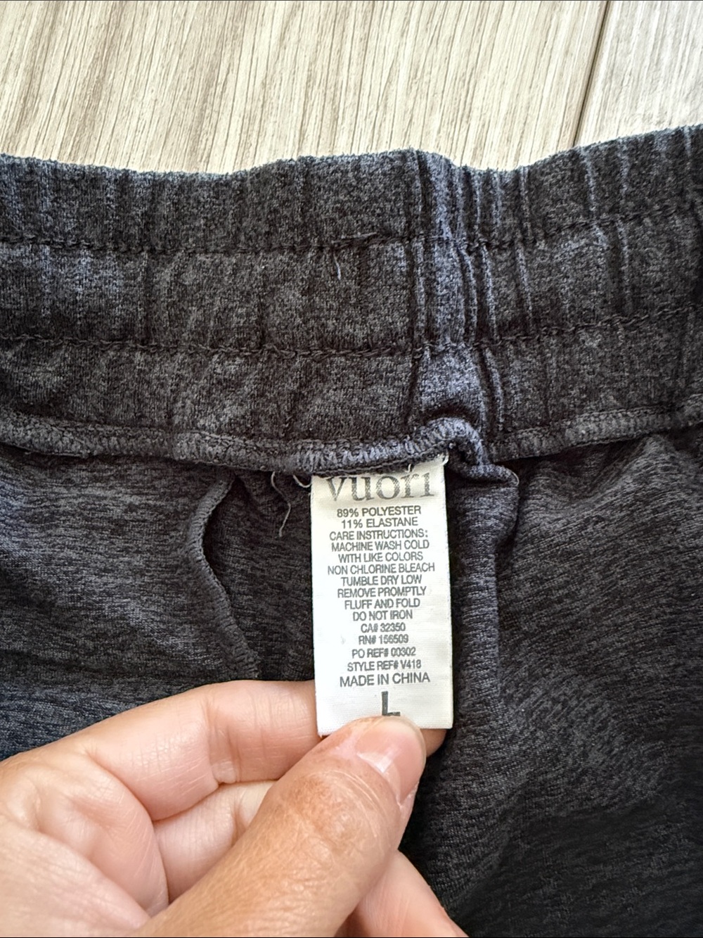 Vuori Mens Charcoal Ponto Performance Pants Medium - Picture 6 of 10